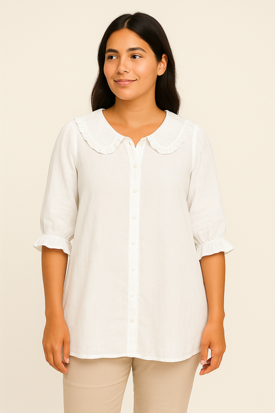 HERBERGER| Damen Bluse mit Rüschenakzent für Sommer