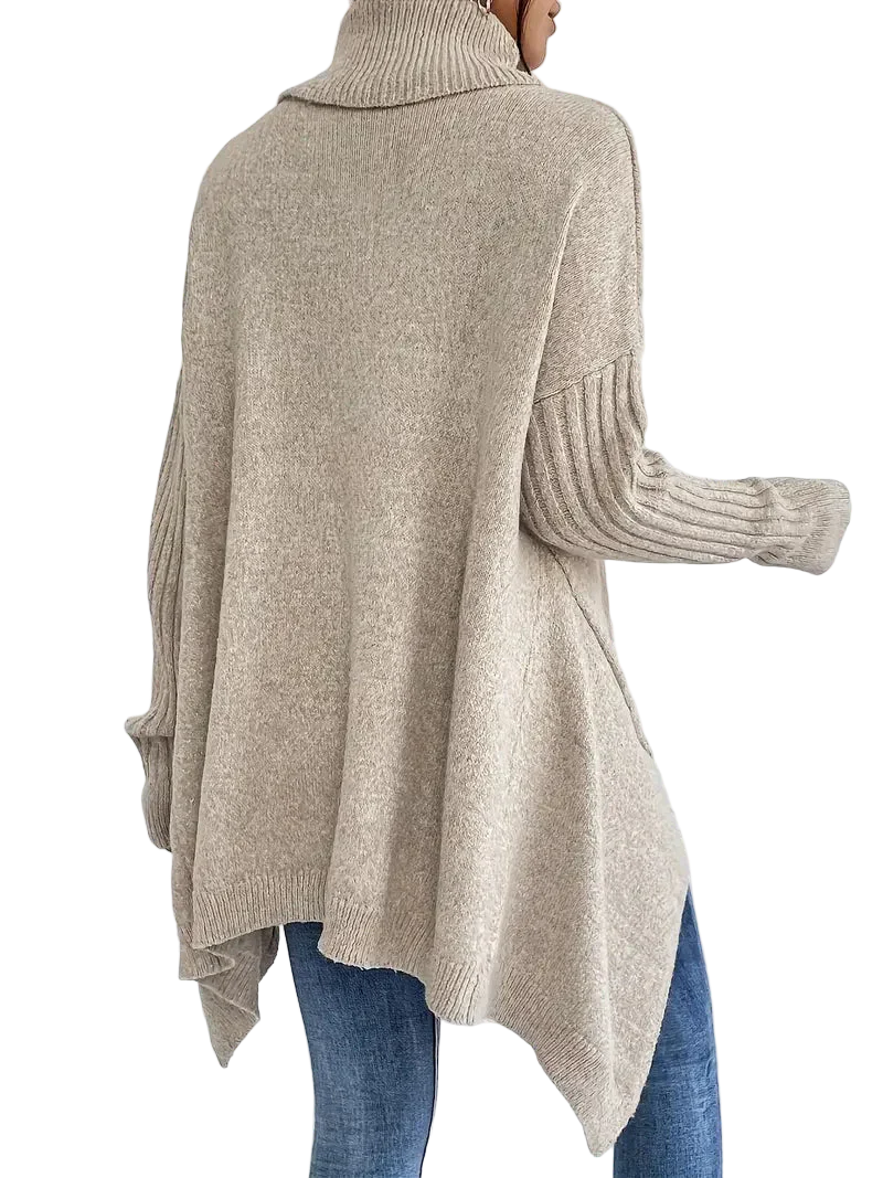 Cassie | Oversize-Strickpullover mit Rollkragen