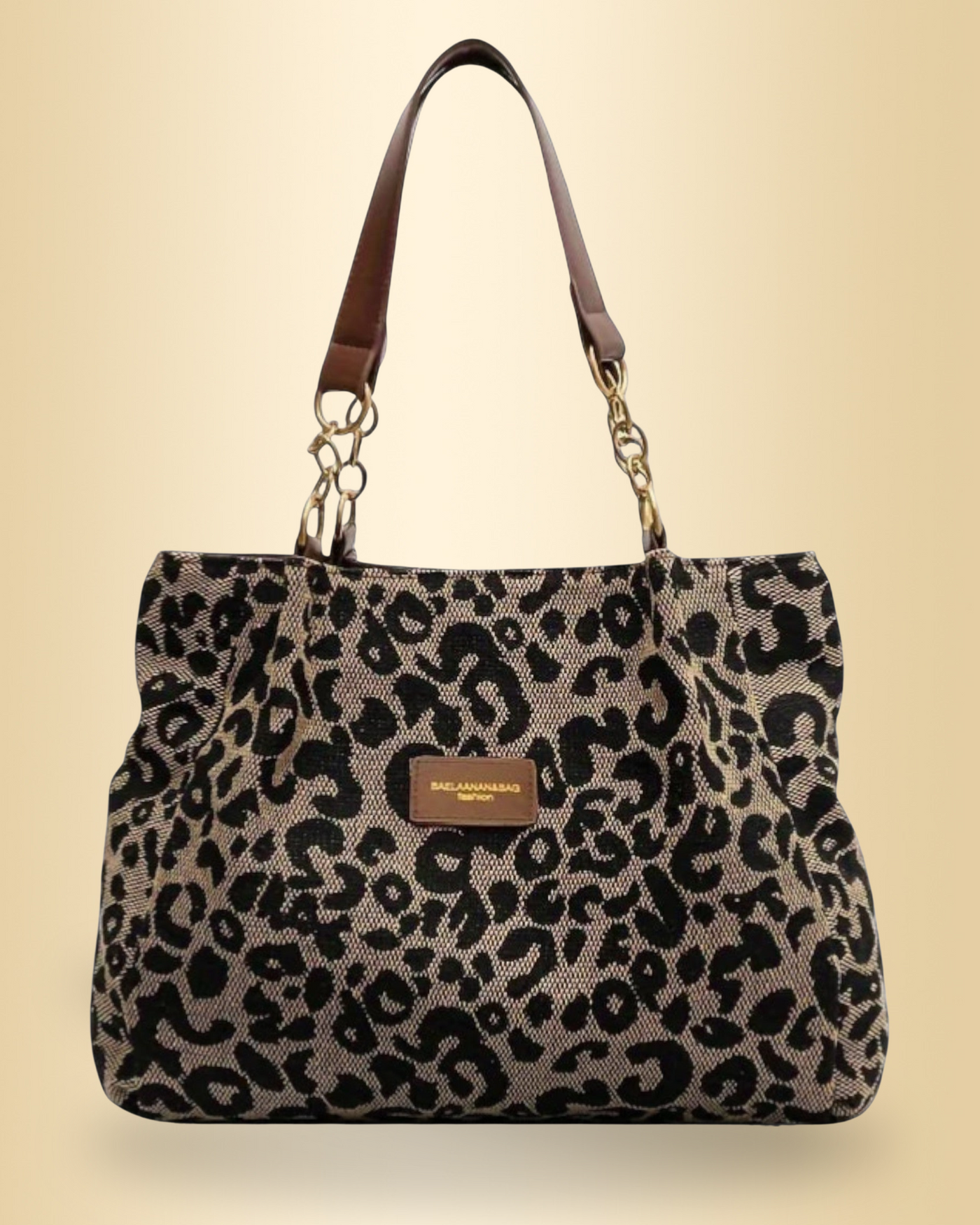 Anouk™ | Leopard Canvas-Einkaufstasche