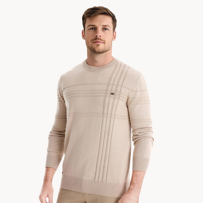 HUNZIKER | Stilvoller Herrenpullover mit Karodesign