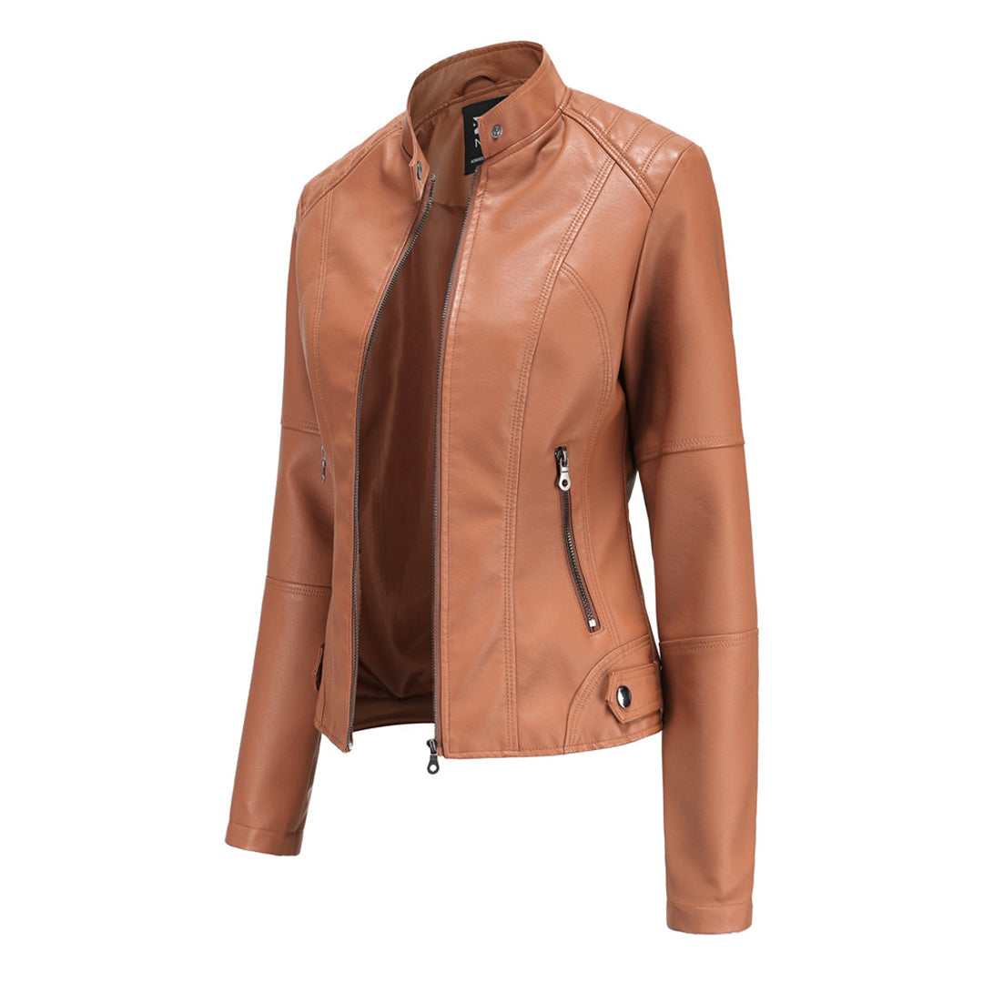 Hanneke™|Stylische Leder Jacke
