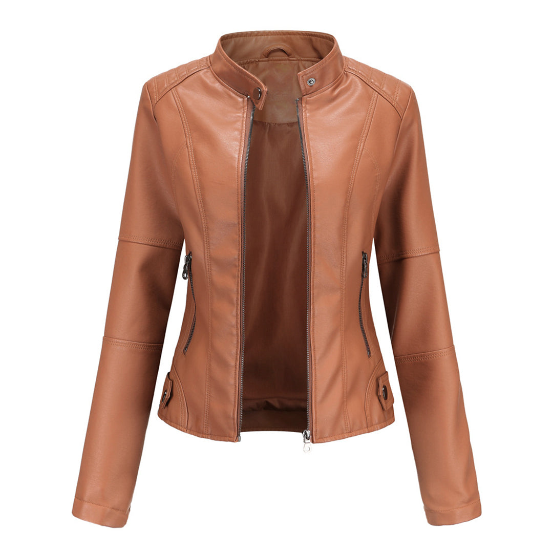 Hanneke™|Stylische Leder Jacke