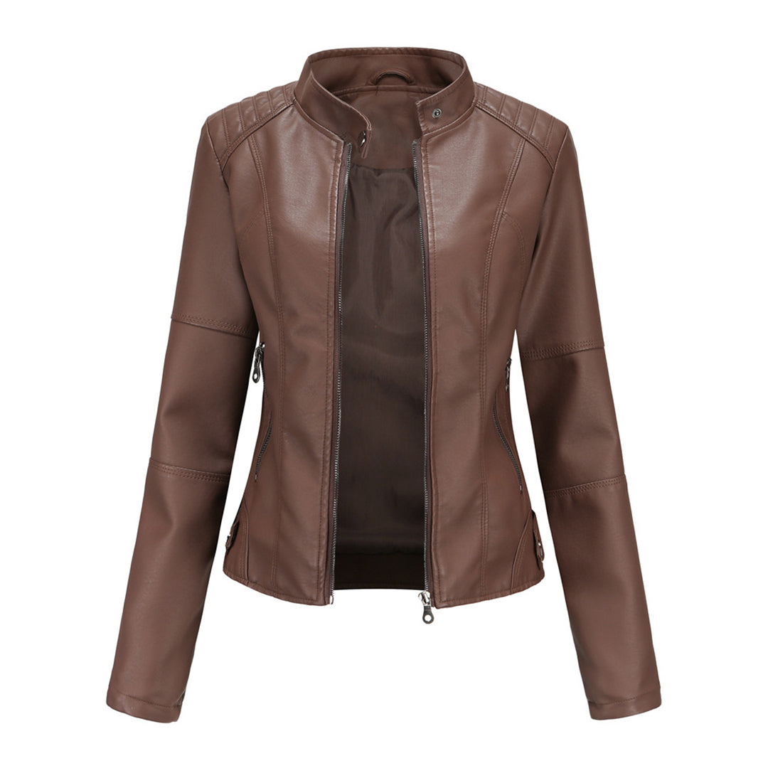 Hanneke™|Stylische Leder Jacke