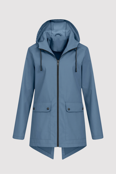 Jalena – Wasserdichte Kapuzen Jacke Mit Taschen