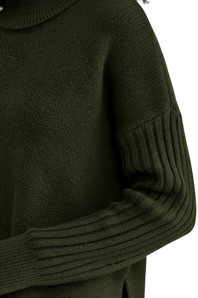 Cassie | Oversize-Strickpullover mit Rollkragen