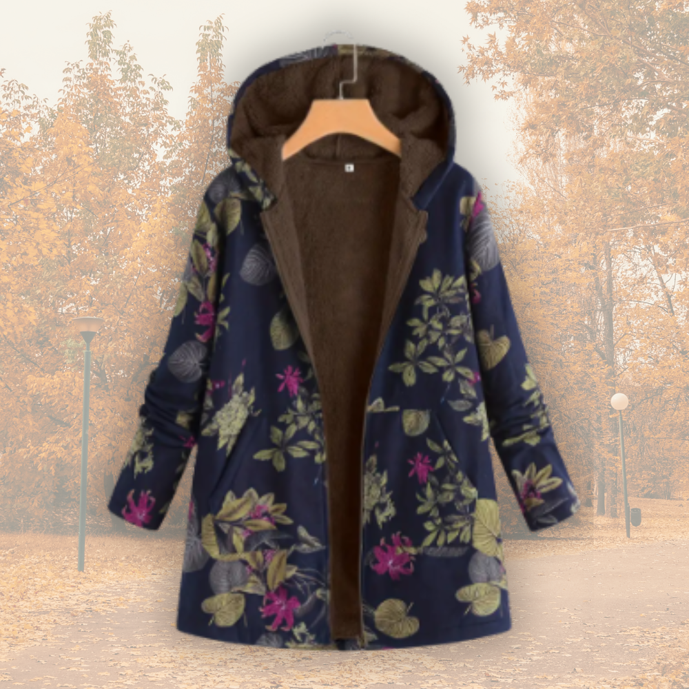 Camellia | Warme Jacke mit Fleece-Futter