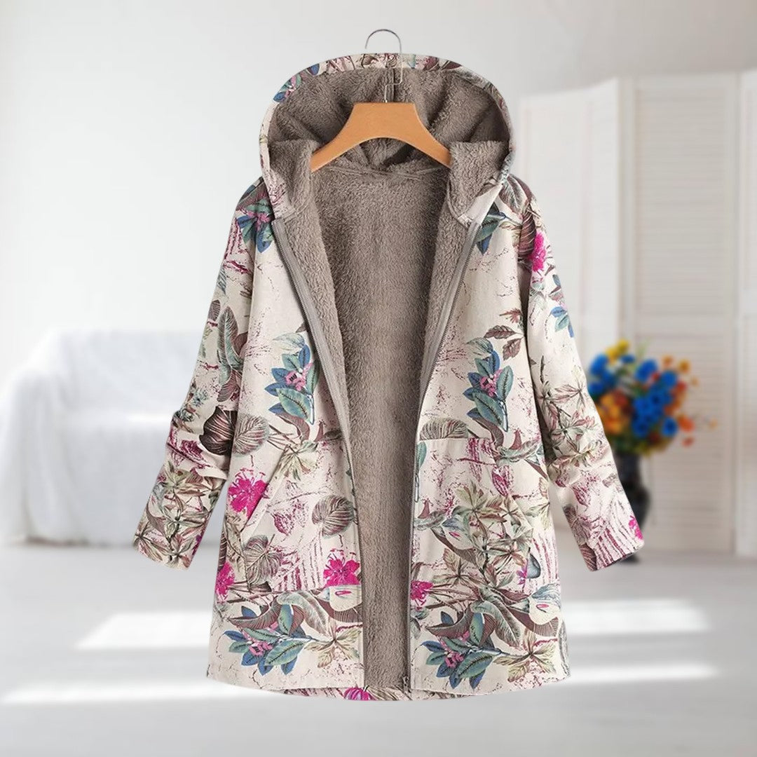 Camellia | Warme Jacke mit Fleece-Futter