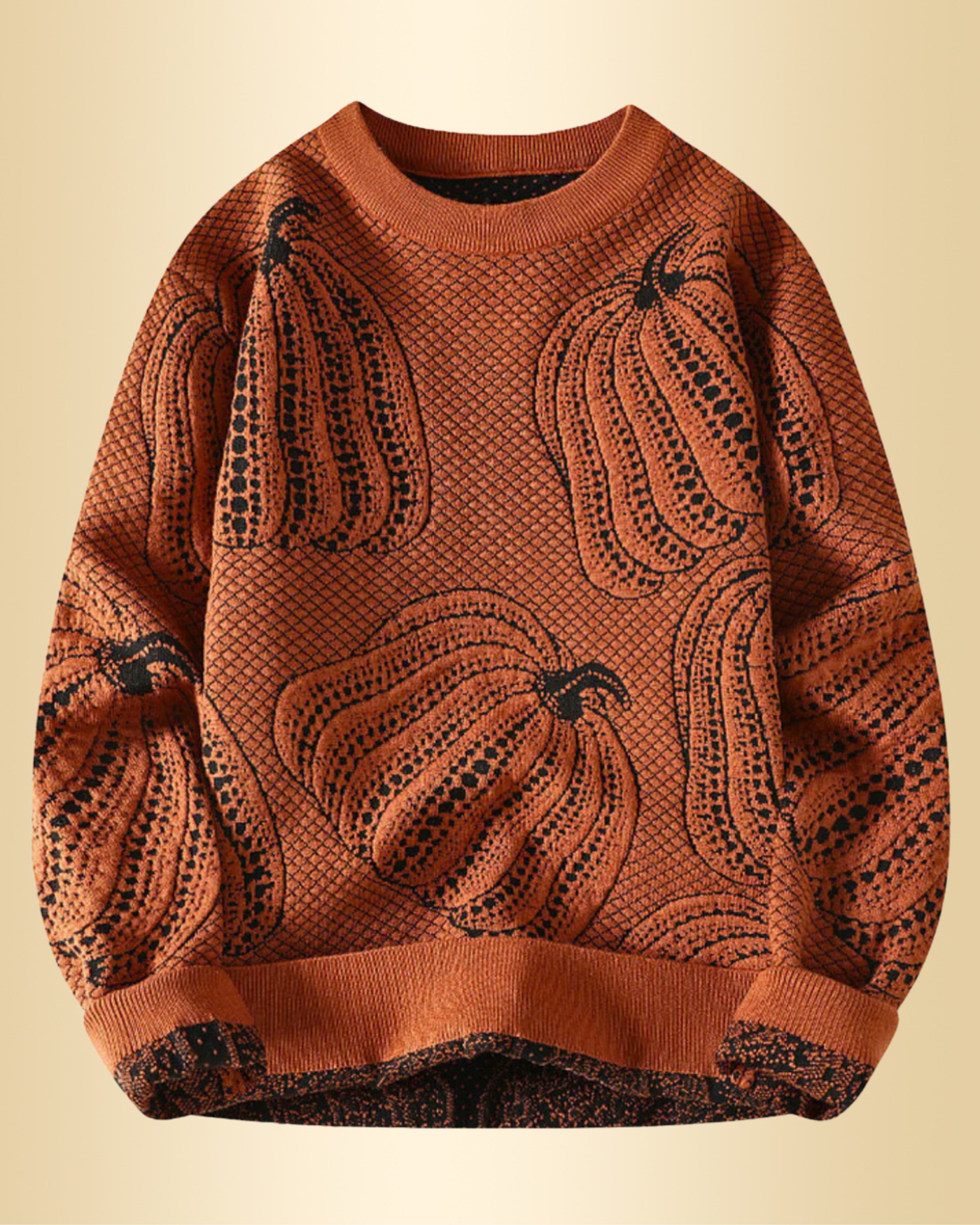 Rinaldo – Lässiger Strickpullover In Kürbisoptik