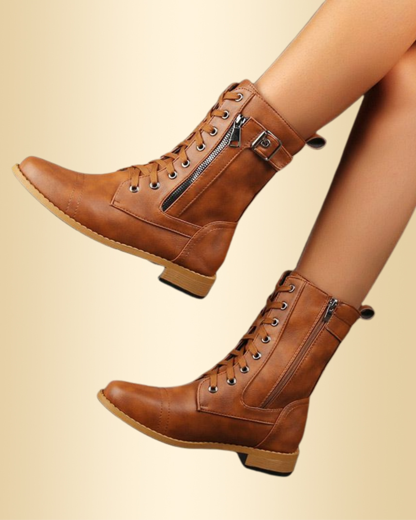 Marie | Damen Schnürstiefel aus Leder