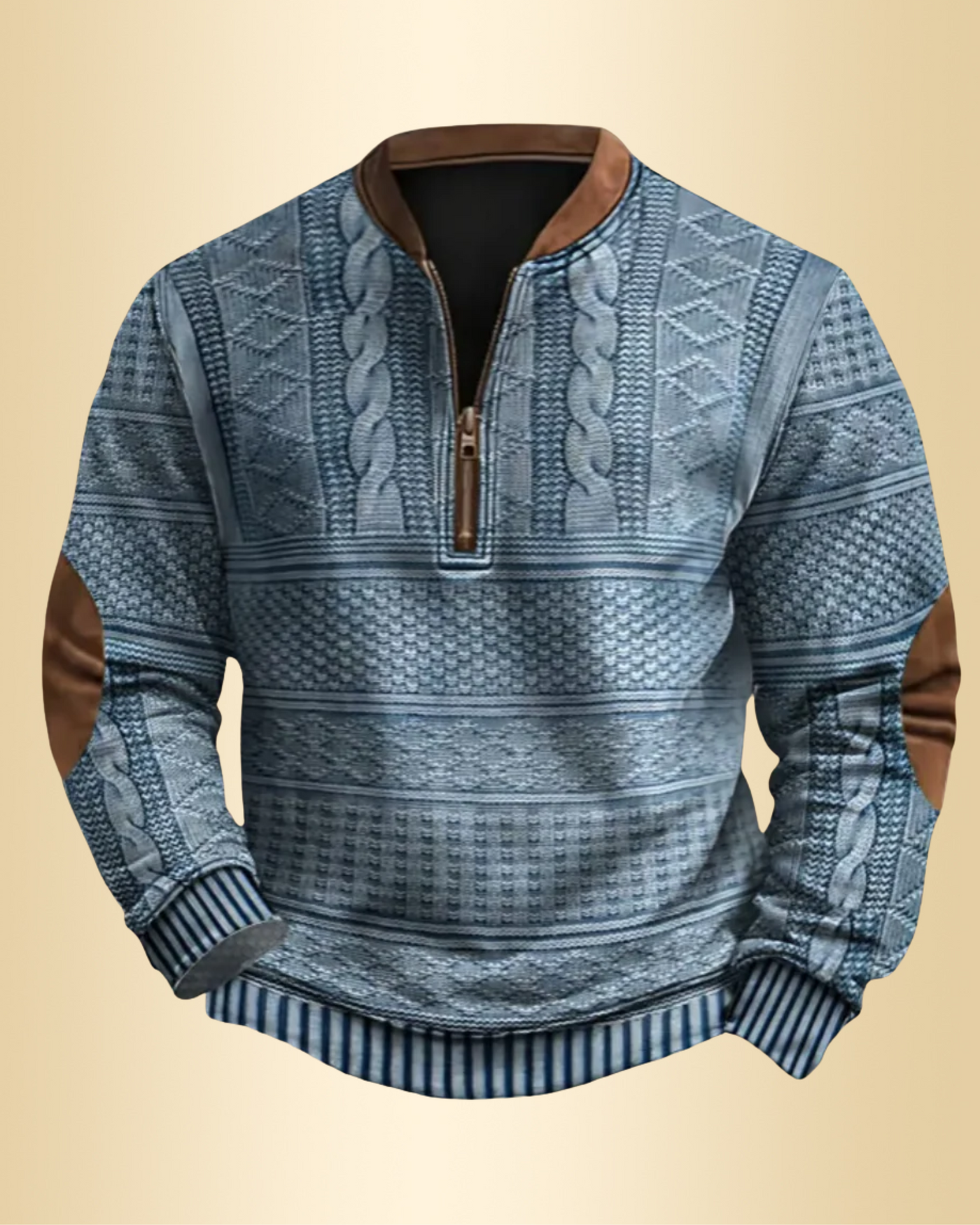 JONATHAN  – Strickpullover mit Reißverschlussdetail