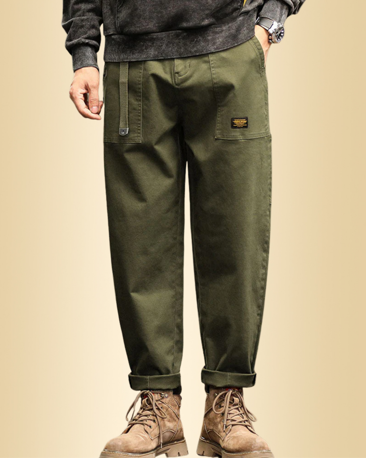 Darren - Lässige Jahrgang Dienstprogramm Hose