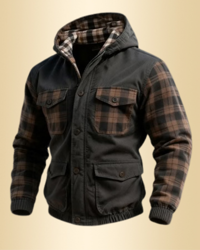 HUNZIKER - Winddichte, warme und kältebeständige Herren-Kapuzenjacke