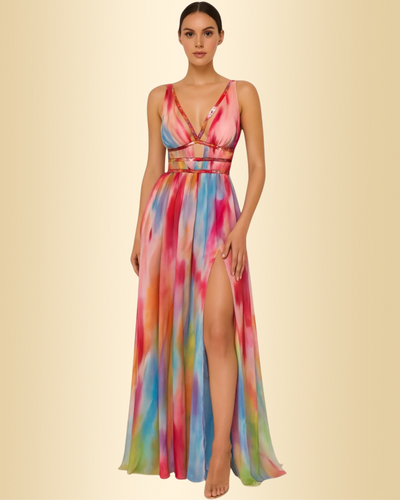 Anina™ | Gemaltes Maxikleid