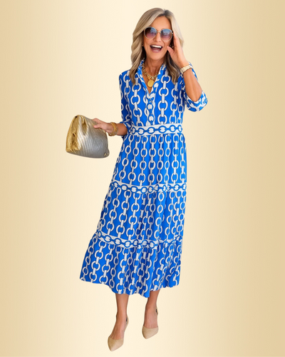 Chiara™ | Midikleid mit Kettenmuster