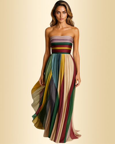 Mina™ | Farbenfrohes ärmelloses Kleid