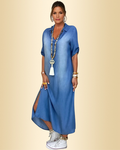 Zava™ | Langes Kleid im Jeans-Look