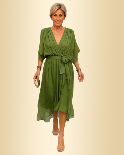 Ylva™ | Kleid aus Seidenmusselin