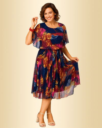 Ayla™ | Bequemes Chiffonkleid