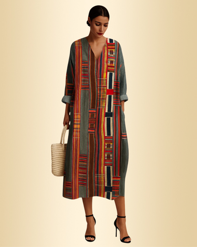 Sara™ | Elegantes Geometrisches Kleid