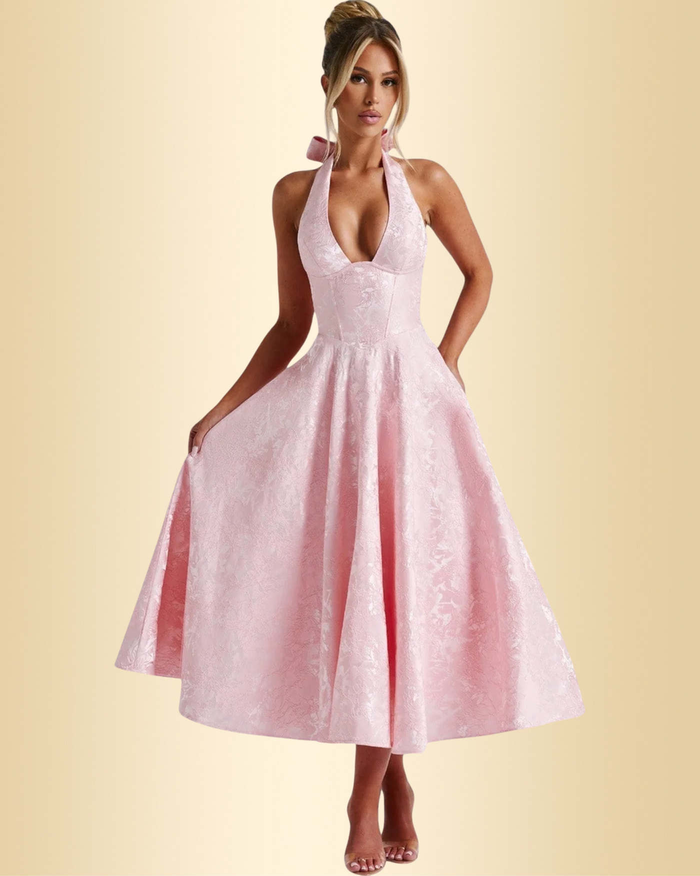 Amalie™ | Midikleid mit Neckholder