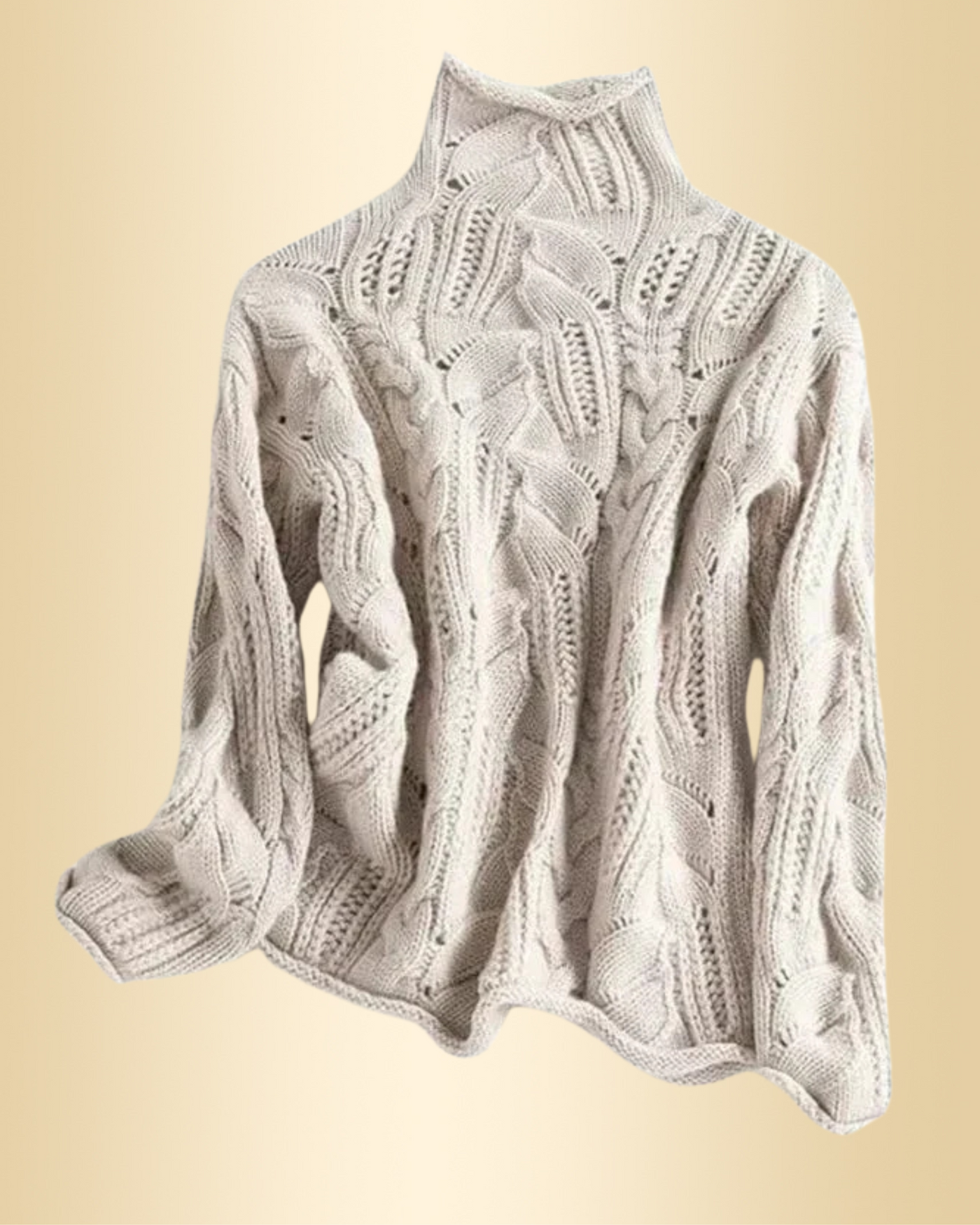 BETTINA™ Rollkragenpullover mit Zopfmuster