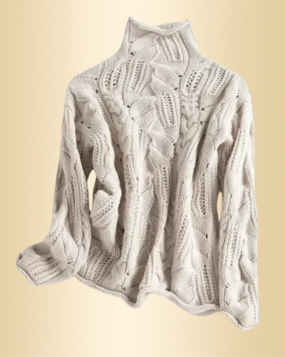 BETTINA™ Rollkragenpullover mit Zopfmuster