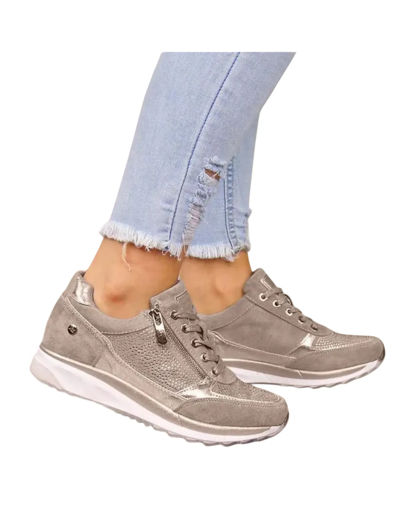 HERBERGER | Damen Sneaker mit Reißverschluss für Freizeit & Arbeit