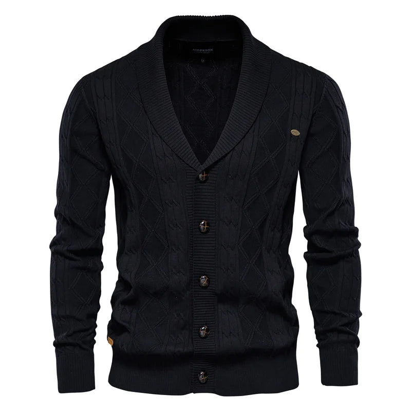 HUNZIKER | Herren Cardigan mit Knopfverschluss