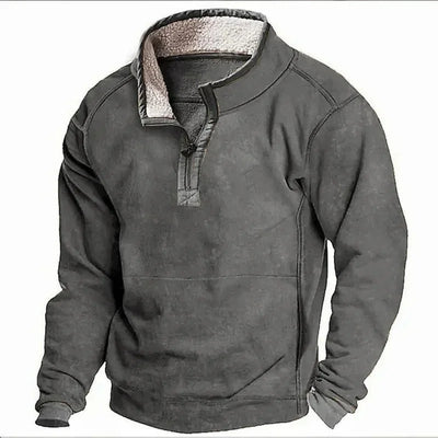 Farley Fleece gefütterter Pullover Mit Reißverschluss