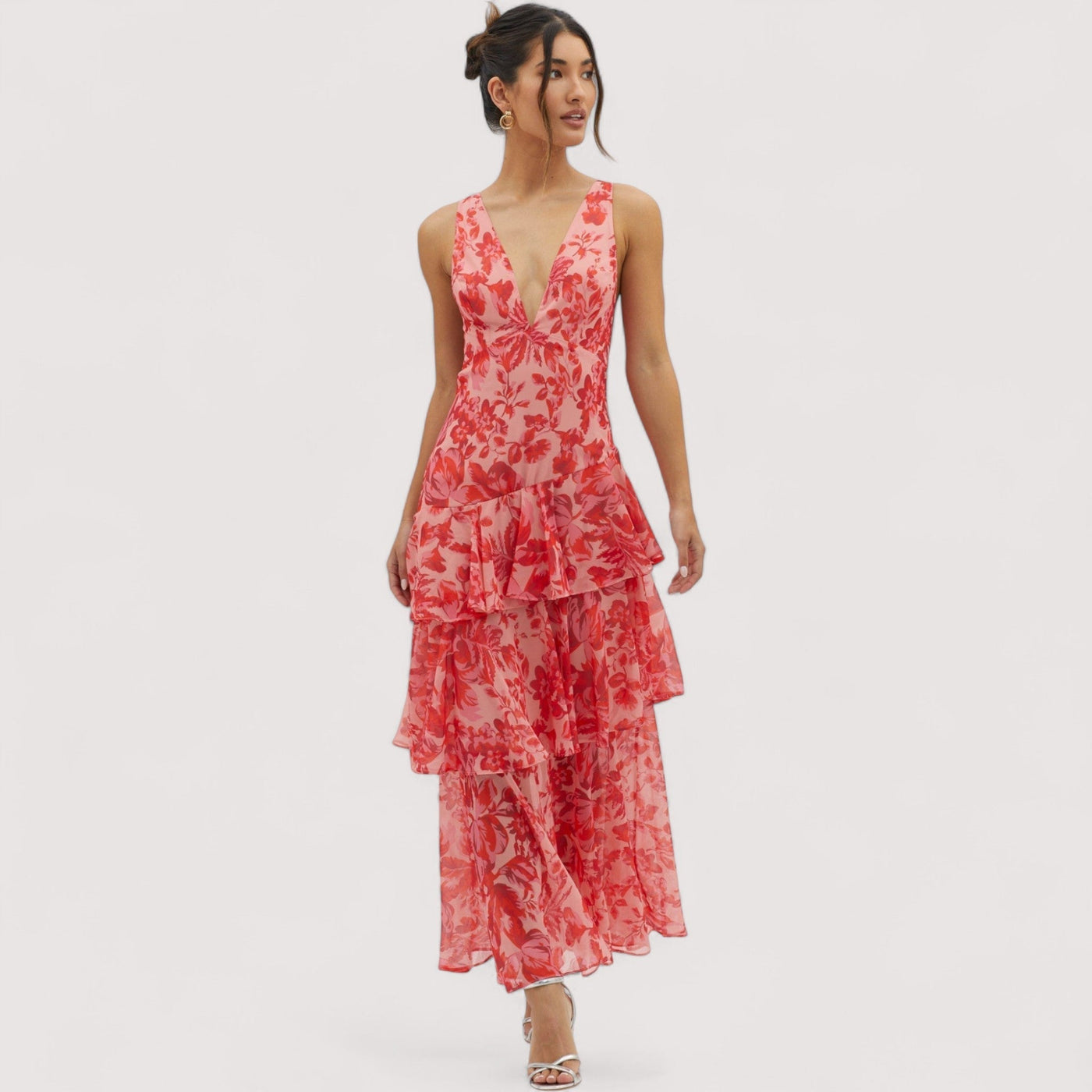 Graziella™ | Midi-Kleid mit Blumenmuster