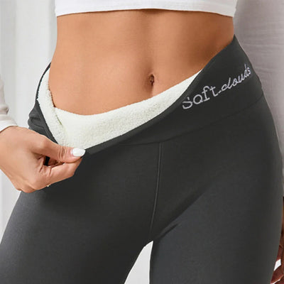 Gefütterte Winter Fleece Damen Leggings Warm & Bequem