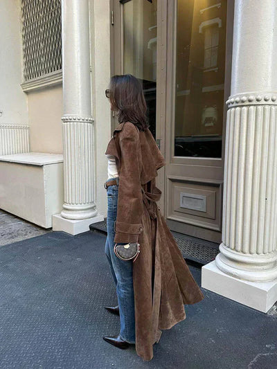 Sophie™ Stylischer Trenchcoat aus Leder