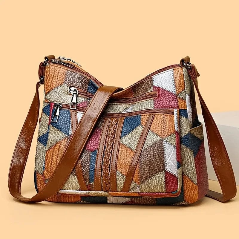 Solara™ Mosaik-Ledertasche