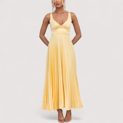 Sarina™ | Gelbes Maxikleid
