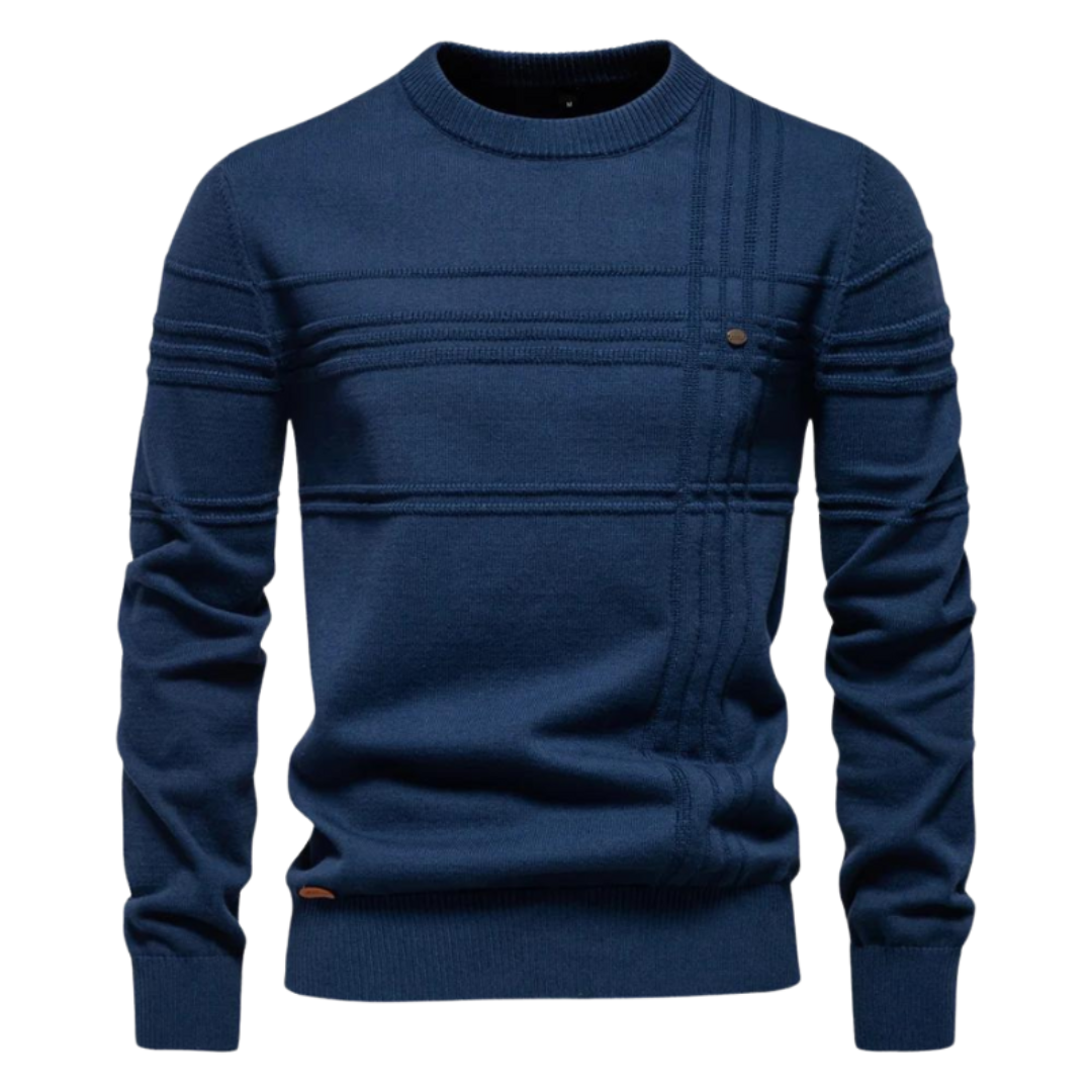 HUNZIKER | Stilvoller Herrenpullover mit Karodesign