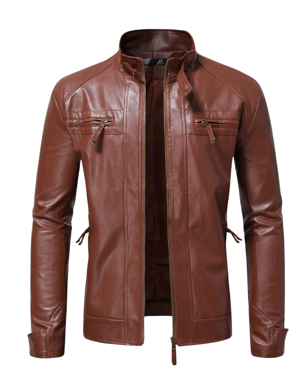 Elegante Herren-Lederjacke
