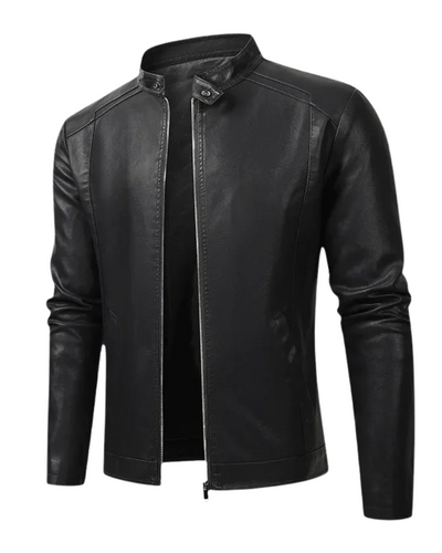 Elegante Herren Biker-Lederjacke