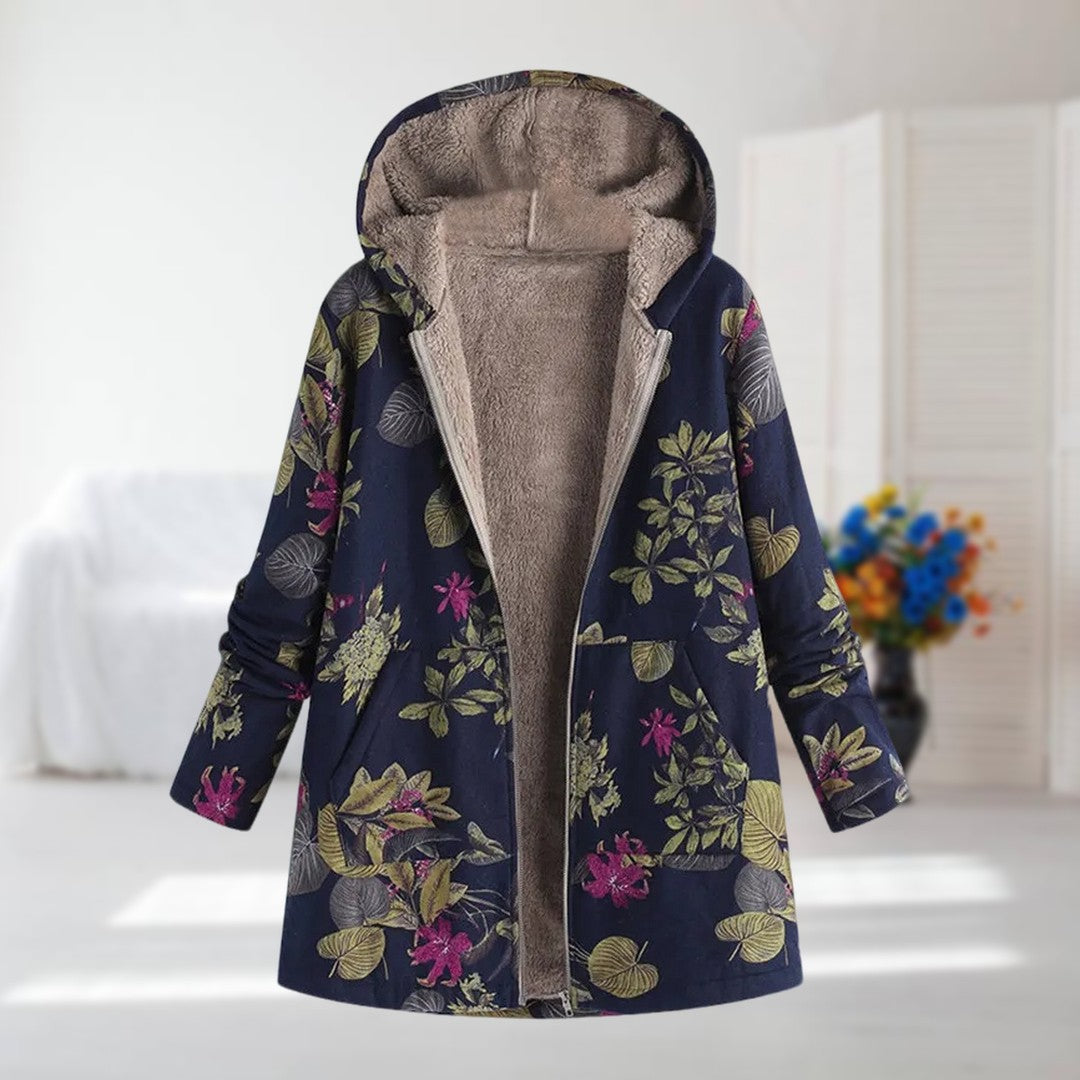 Camellia | Warme Jacke mit Fleece-Futter