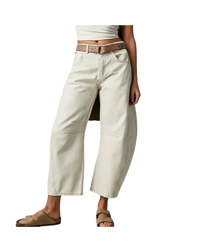 HERBERGER | Damen Jeans mit weitem Bein und klarer Silhouette Büro & Freizeit