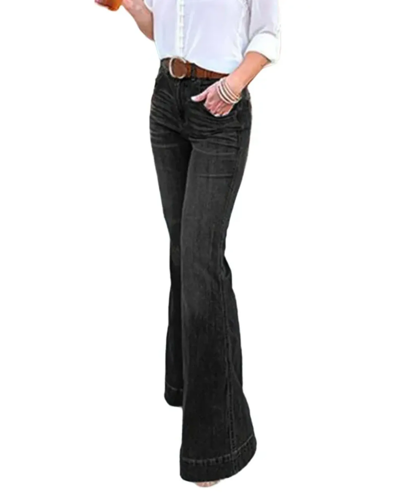 HERBERGER | Damen Jeans im Vintage-Stil mit geradem Schnitt für Freizeit & Arbeit