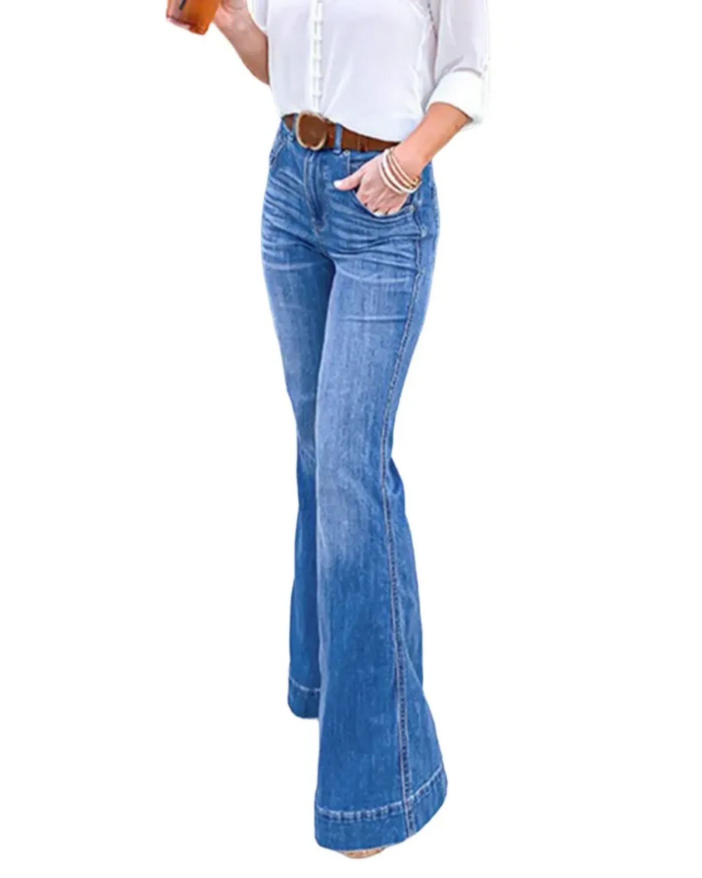 HERBERGER | Damen Jeans im Vintage-Stil mit geradem Schnitt für Freizeit & Arbeit