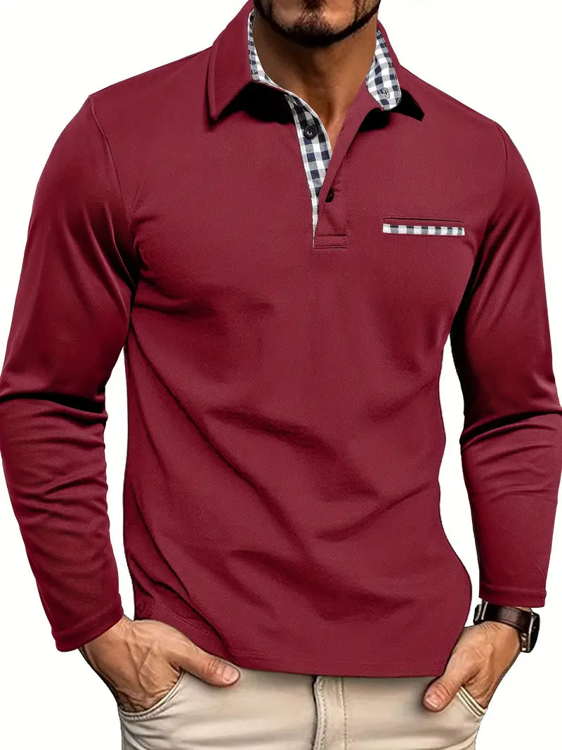 Van Laar Luxus Poloshirt mit Langarm für einen stilvollen und komfortablen Look