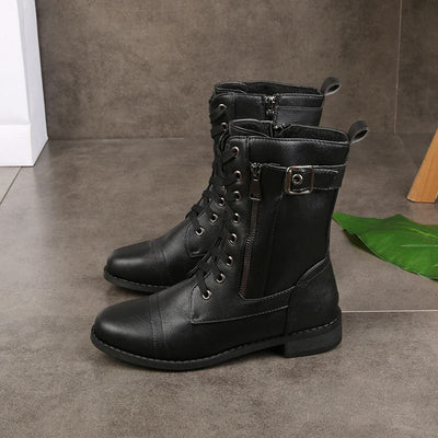 Marie | Damen Schnürstiefel aus Leder