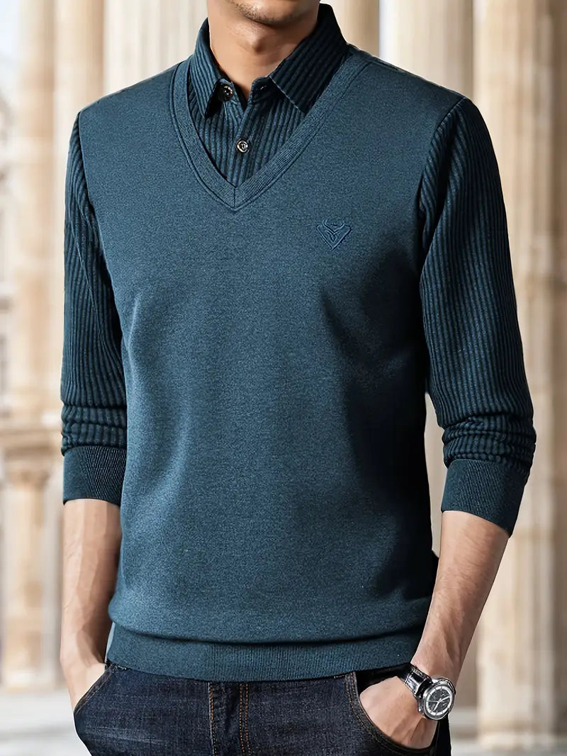 Leroy - Casual Pullover mit langen Ärmeln aus Strick
