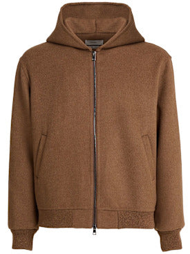 The Core | Wollmisch-Hoodie mit Zip & Kapuze