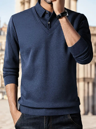 Leroy - Casual Pullover mit langen Ärmeln aus Strick