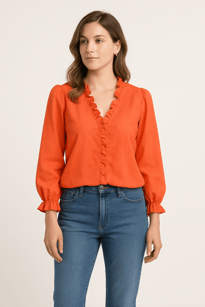 HERBERGER | Damen Chic Bluse mit elastischem Material luftig & leicht