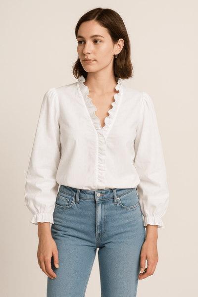 HERBERGER | Damen Chic Bluse mit elastischem Material luftig & leicht