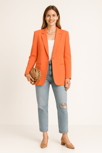 HERBERGER | Damen Büro Blazer oversized mit klarer Silhouette