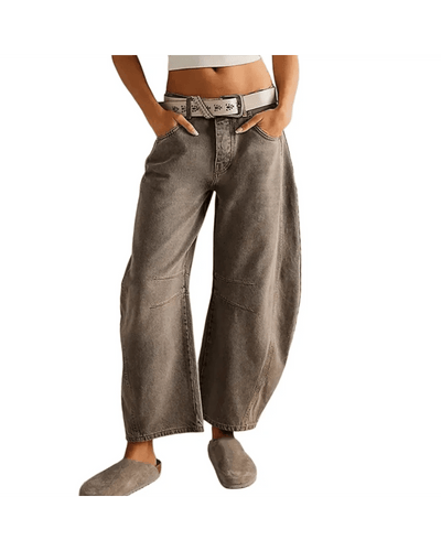 HERBERGER | Damen Jeans mit weitem Bein und klarer Silhouette Büro & Freizeit